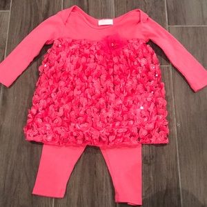 Hot Pink L/S Capri Set